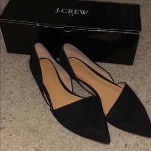 J Crew Black D’Orsay flat